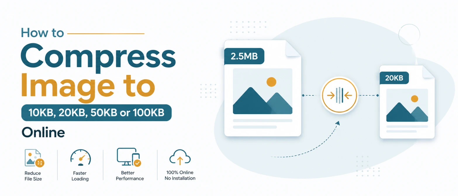 How to Compress Image to 10KB, 20KB, 50KB or 100KB Online (Free & Instant)