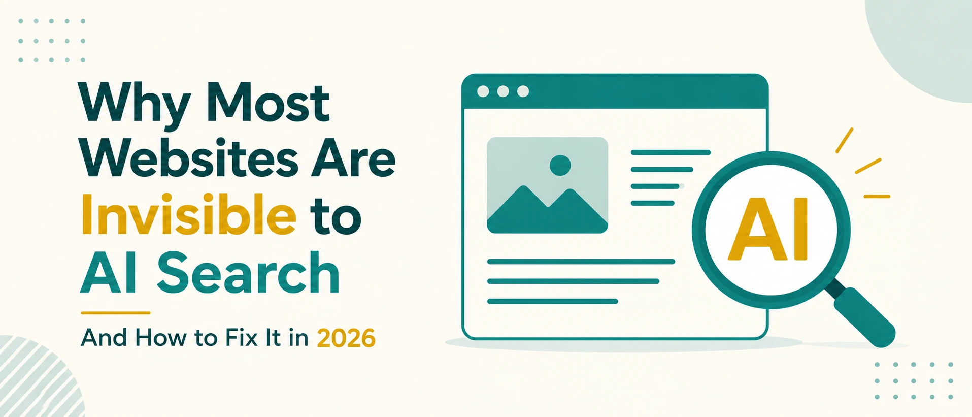 Why Most Websites Are Invisible to AI Search And How to Fix It in 2026