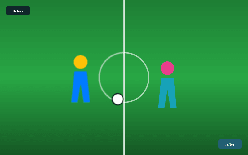 Example showing an image prepared for a larger display