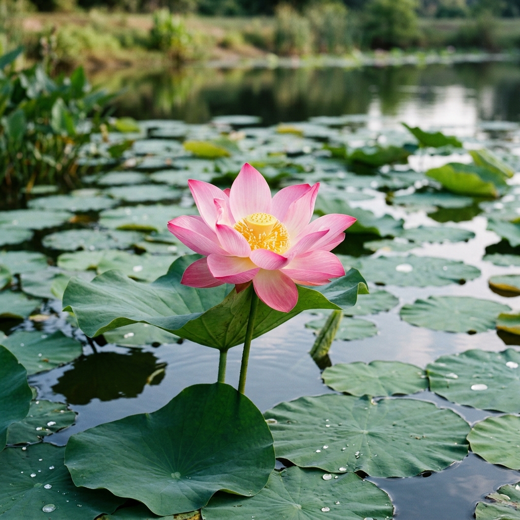 Original lotus photograph before cropping